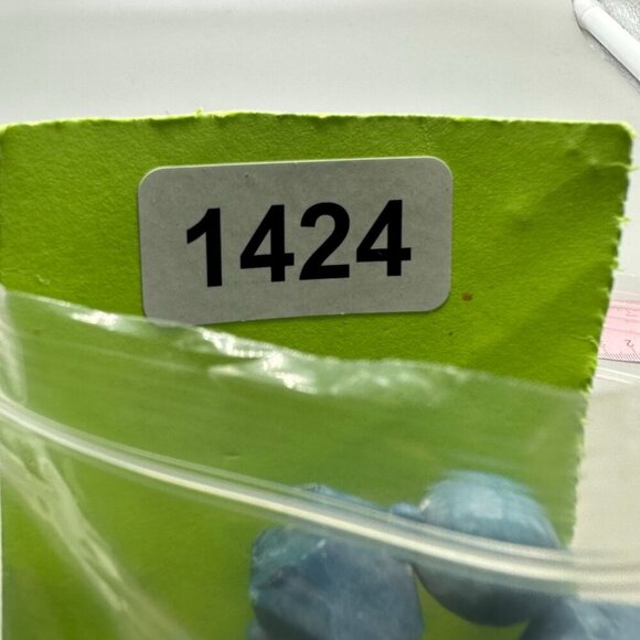 3/$30 Blue Beaded Necklace Lot Mixed Shapes Matte Finish Costume Jewelry - Picture 12 of 13